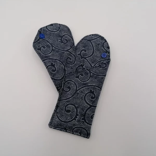 Etui lunettes - Arabesque bleu marine – Image 2