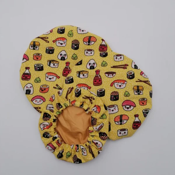 Charlottes alimentaires - Sushis jaune