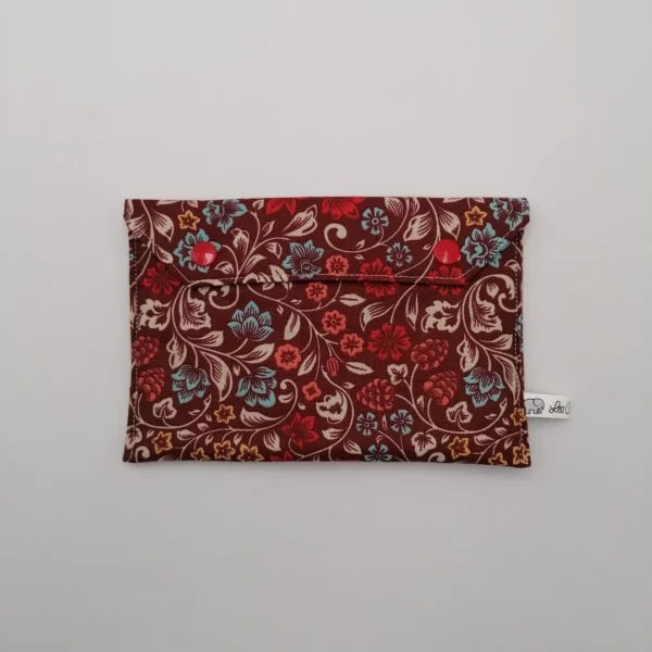 Pochette - Fleurs arabesque rouge