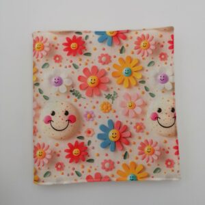 Cahier coloriage - Fleurs smileys