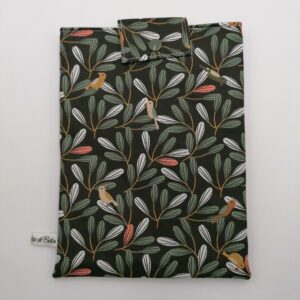 Pochette livre de poche - Perruche sur feuille