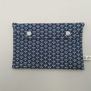 Pochette - Mini éventail bleu marine