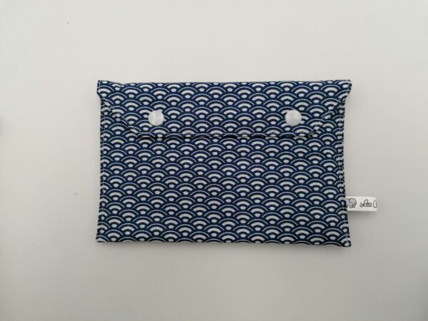 Pochette - Mini éventail bleu marine