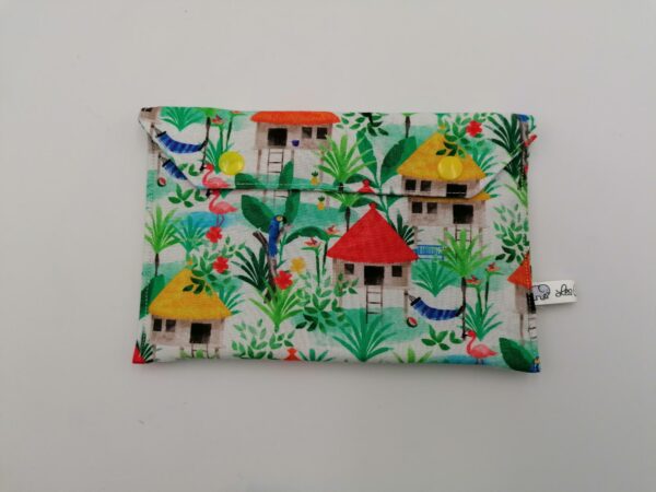 Pochette - Maisons multicolore