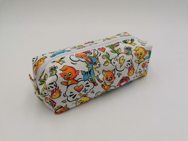 Trousse école - Cartoons blanc