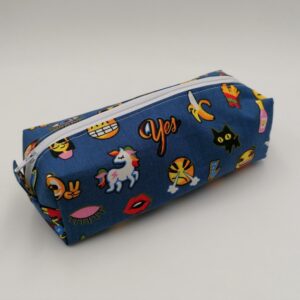 Trousse école - Smiley bleu
