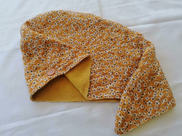 Serviette cheveux - Miyu jaune / jaune