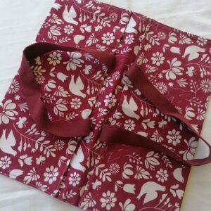 Sac à tarte - Feuillages bordeaux