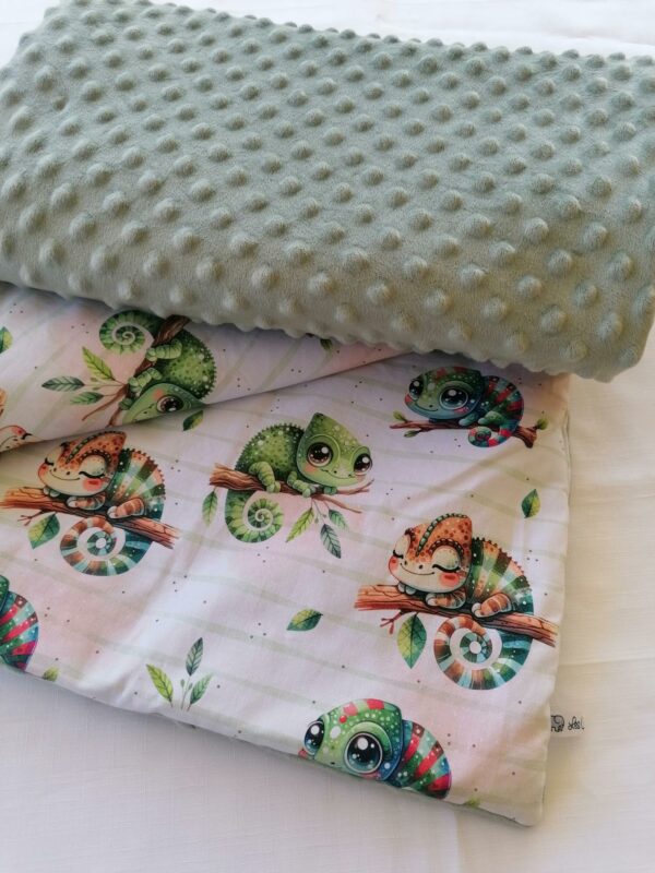 Couverture 75x100cm - Caméléon / vert