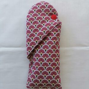 Etui à lunettes - Eventail bordeaux