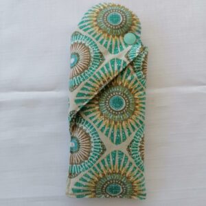Etui à lunettes - Rosace turquoise