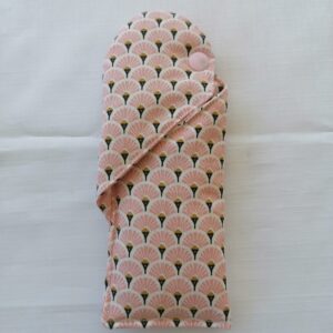 Etui à lunettes - Eventail rose