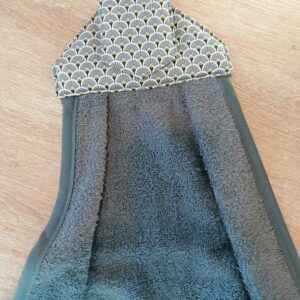 Essuie mains - Eventail gris / gris