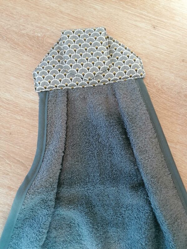 Essuie mains - Eventail gris / gris