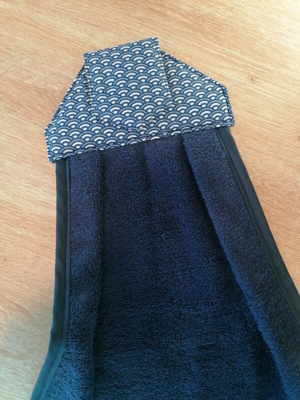 Essuie mains - Mini éventail bleu / bleu marine