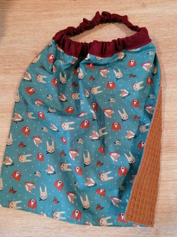 Serviette bavoir - Lapin ours / Camel