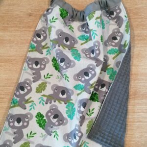 Serviette bavoir - Koala gris / gris