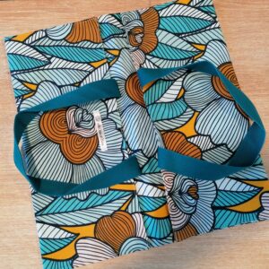 Sac tarte - Wax bleu jaune