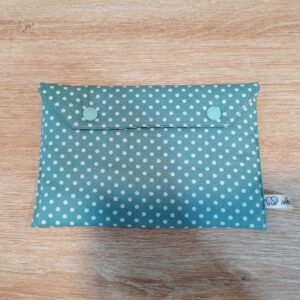 Pochette - Pois vert eau