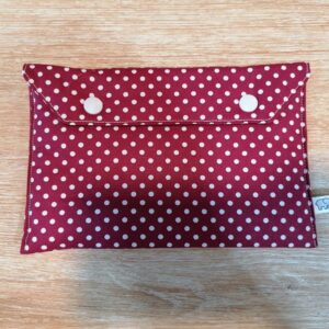 Pochette - Pois bordeaux