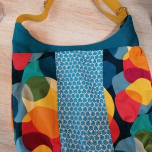 Sac multicolore avec fermeture éclair