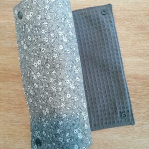 Essuie tout 10 feuilles - Fleurs Léonie gris