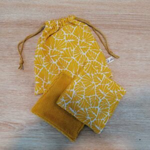 Pochon 7 lingettes - Antibes jaune / jaune