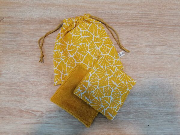 Pochon 7 lingettes - Antibes jaune / jaune