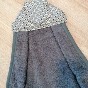 Essuie mains - Eventail gris / gris