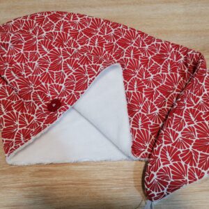 Serviette cheveux - Antibes rouge / blanc