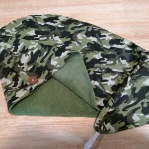 Serviette cheveux - Militaire / vert