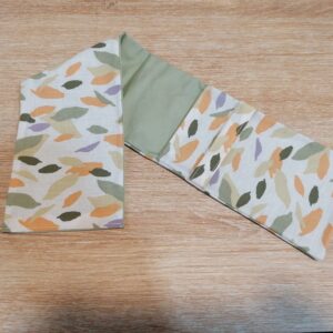 Rangement B à D / couverts - Feuilles vert abricot