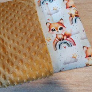 Couverture 75x100cm - Renard / Moutarde