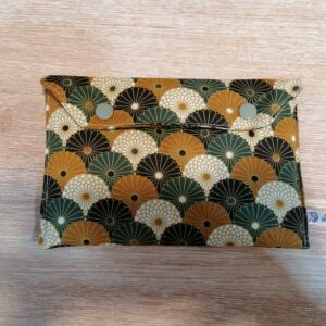 Pochette - Eventail marron vert