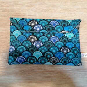 Pochette - Eventail Sonia bleu