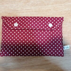 Pochette - Pois bordeaux