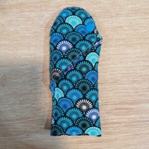 Etui à lunettes - Eventail Sonia bleu