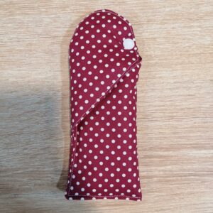 Etui à lunettes - Pois bordeaux