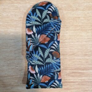 Etui à lunettes - Feuillages bleu