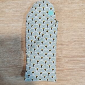 Etui à lunettes - Eventail vert eau