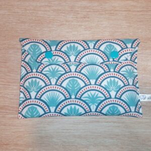 Pochette - Feuilles bleu