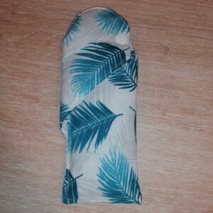 Etui à lunettes - Plumes bleu