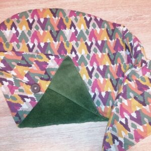 Serviette cheveux - Maya multi violet / vert