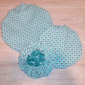 Charlottes alimentaires - Eventail vert eau