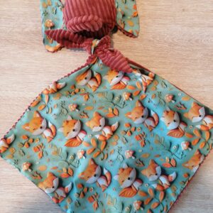 Doudou éléphant - Renard 3d / Terracotta