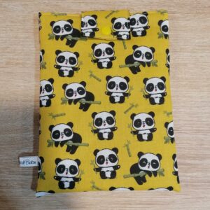Pochette Livre de Poche - Panda jaune