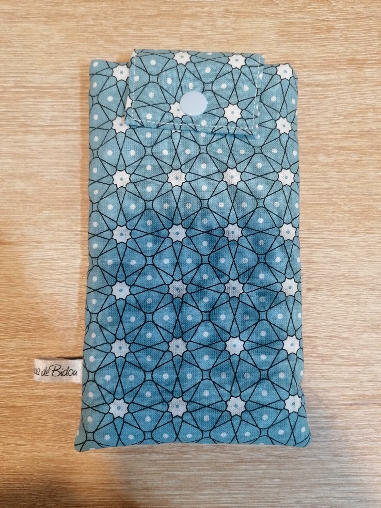 Pochette téléphone - Stone bleu