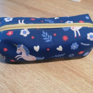 Trousse école - Licorne bleu