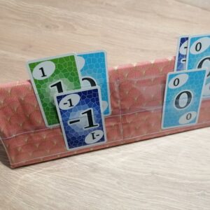 Support à cartes - Eventail Jap orange