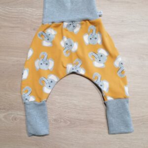 Sarouel 6 mois - Eléphant / gris